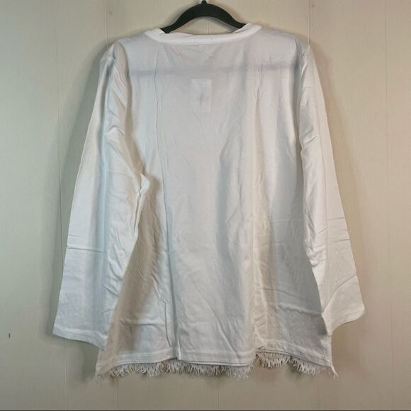 NWT - J. Crew Factory White Lace Top - Picture 4 of 5